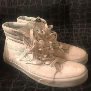 White high top Vans